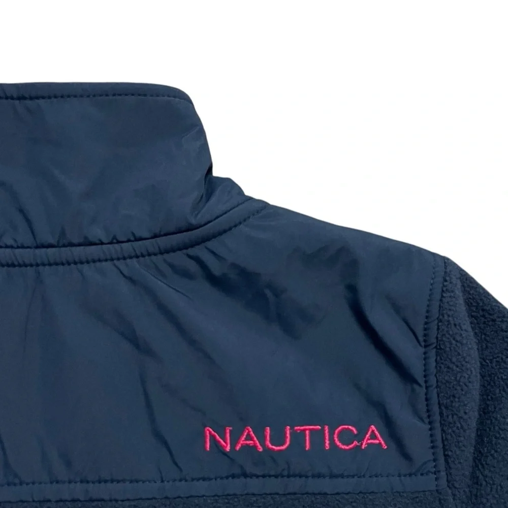 Nautica Girls XL (16) Navy Blue Polar Fleece Jacket